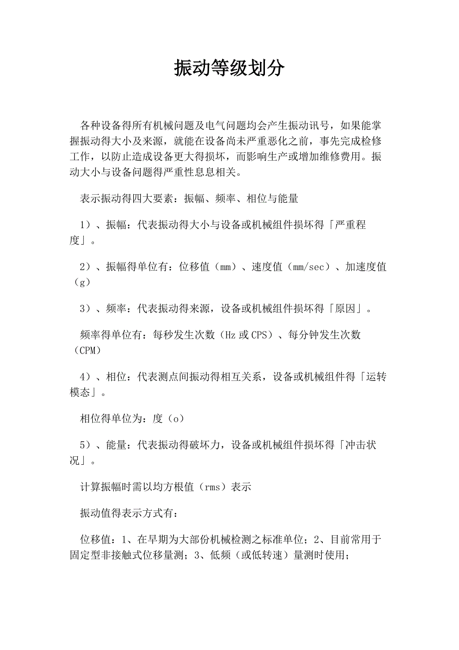 2022年振动等级划分_第1页