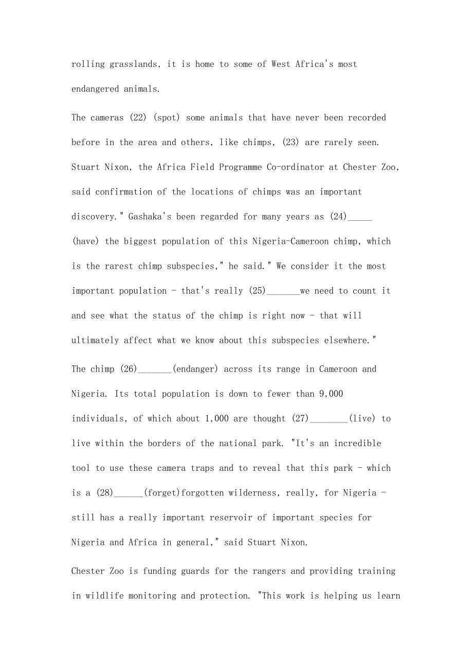 届上海市各区高三英语二模试卷题型分类专题汇编-语法填空-学生版(已经校对)_第4页