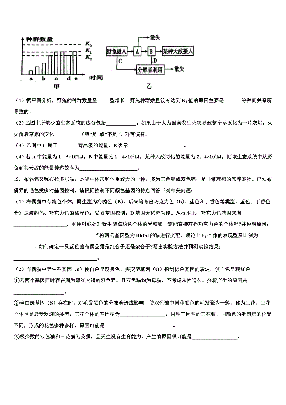 江苏省苏州市星海中学2022学年高三下学期联考生物试题(含解析）_第4页