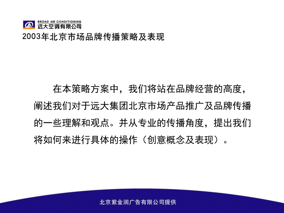 某空调公司市场品牌传播策略规划书(powerpoint 32页)_第4页