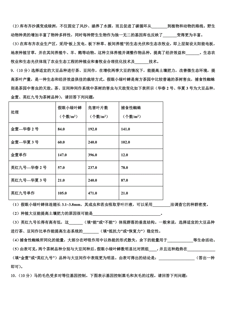 河南省三门峡市陕州区第一高级中学2022学年高考仿真卷生物试卷(含解析）_第4页