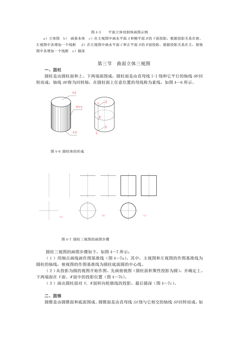 山东大学《设计制图》讲义04立体的三视图_第4页