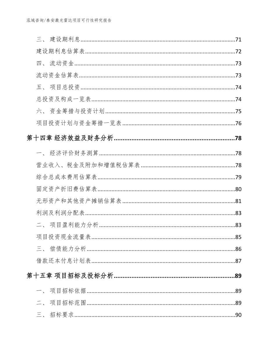 泰安激光雷达项目可行性研究报告（范文参考）_第5页