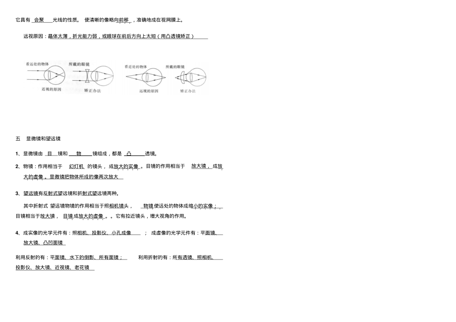 第五章透镜及其应用知识总结_第3页