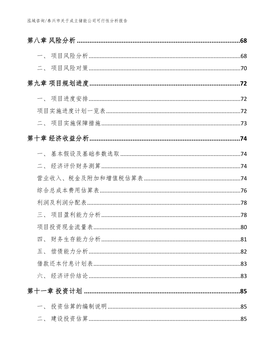 泰兴市关于成立储能公司可行性分析报告模板范本_第4页