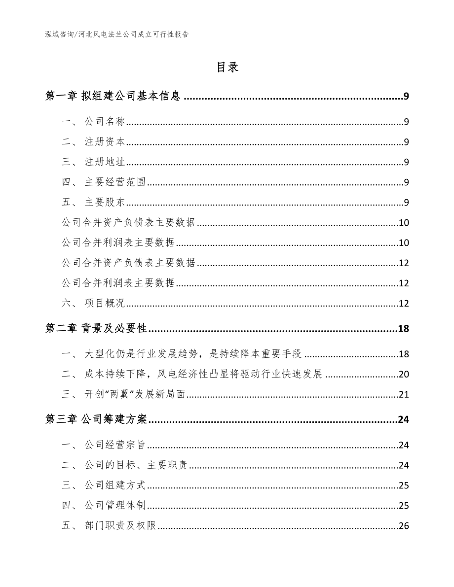 河北风电法兰公司成立可行性报告参考模板_第2页