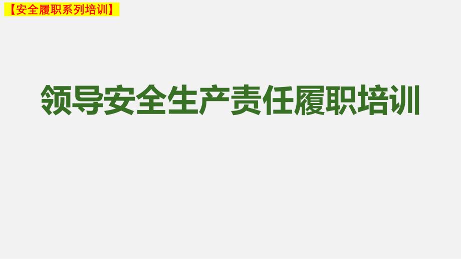 【安全履职系列培训】_企业管理者安全履职培训（22）_第1页