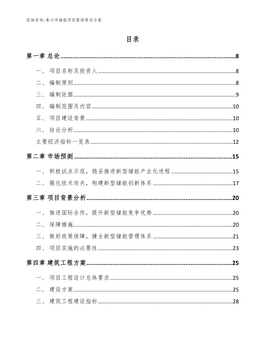 泰兴市储能项目营销策划范文_第2页