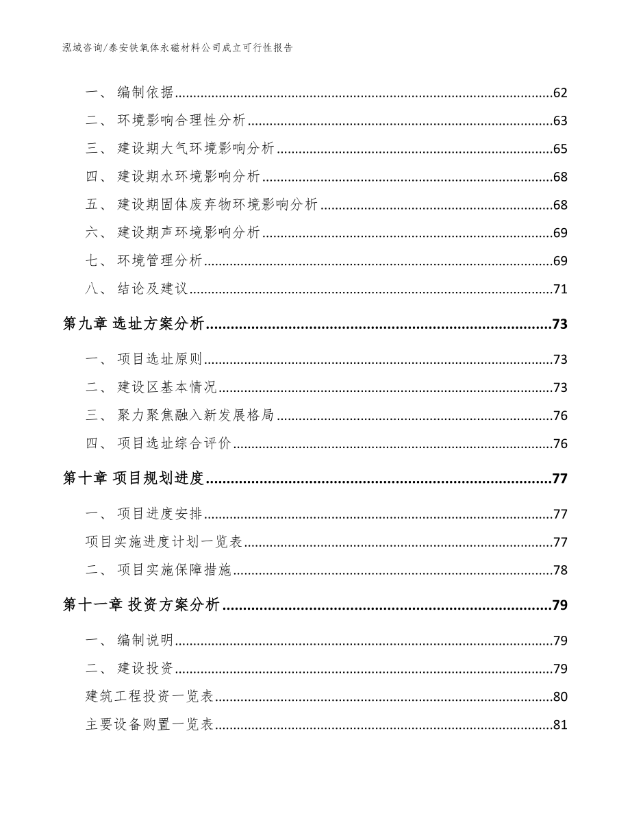 泰安铁氧体永磁材料公司成立可行性报告（参考模板）_第4页