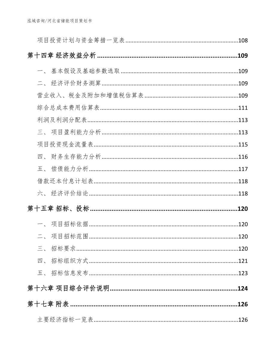 河北省储能项目策划书【范文参考】_第5页