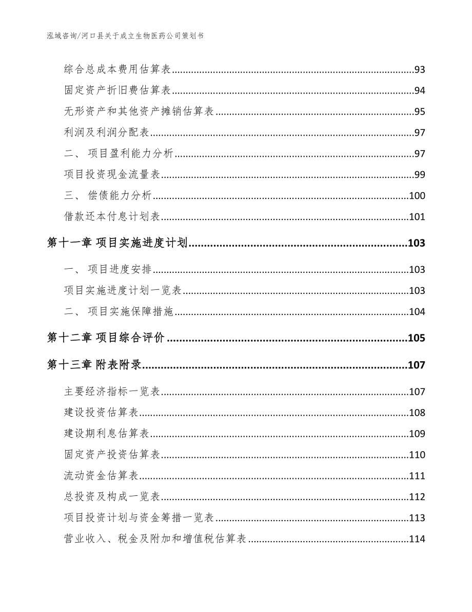 河口县关于成立生物医药公司策划书参考范文_第5页