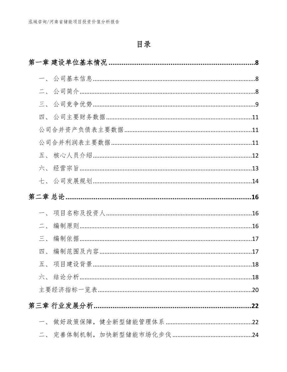 河南省储能项目投资价值分析报告_模板范本_第1页