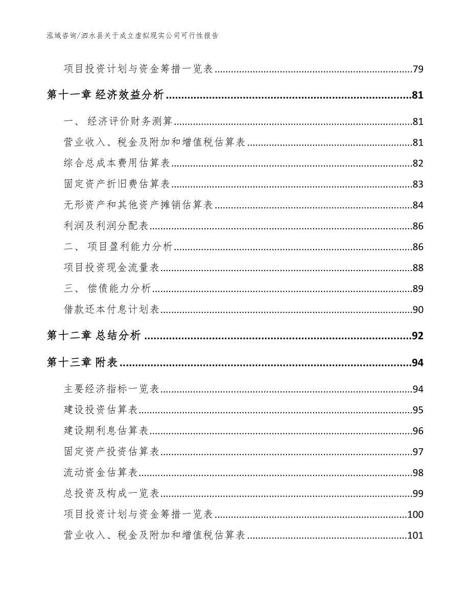 泗水县关于成立虚拟现实公司可行性报告_模板范本_第5页