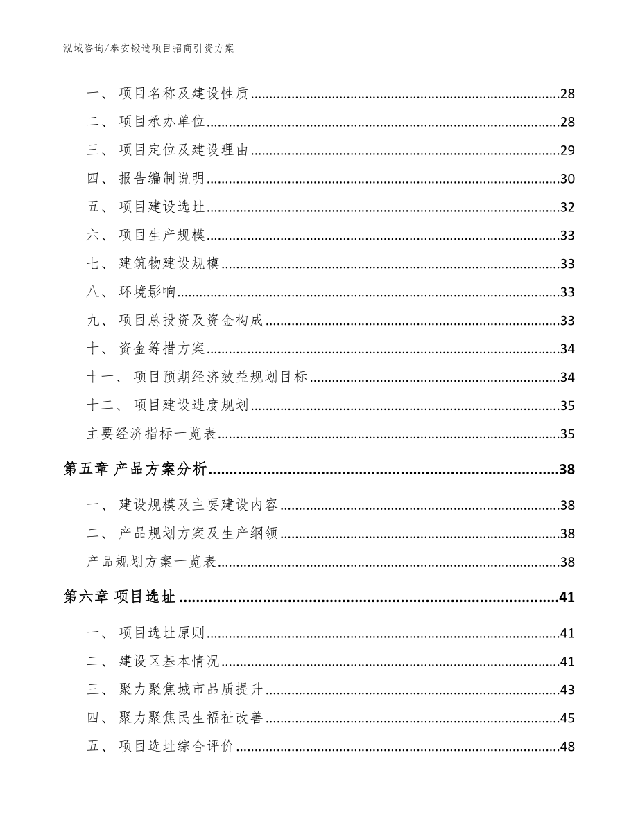 泰安锻造项目招商引资方案【参考范文】_第2页