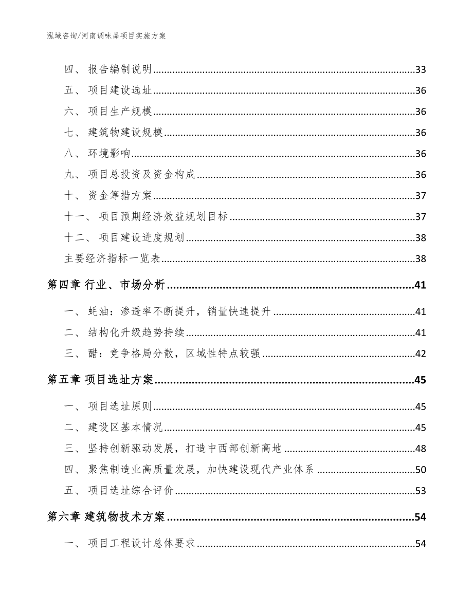 河南调味品项目实施方案_模板_第4页