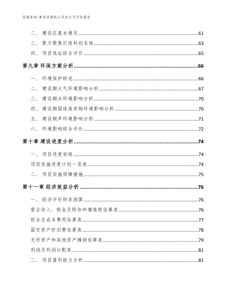 泰安采煤机公司成立可行性报告【范文参考】_第4页