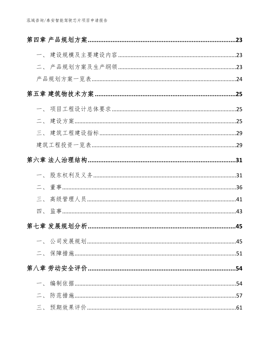 泰安智能驾驶芯片项目申请报告（范文参考）_第2页