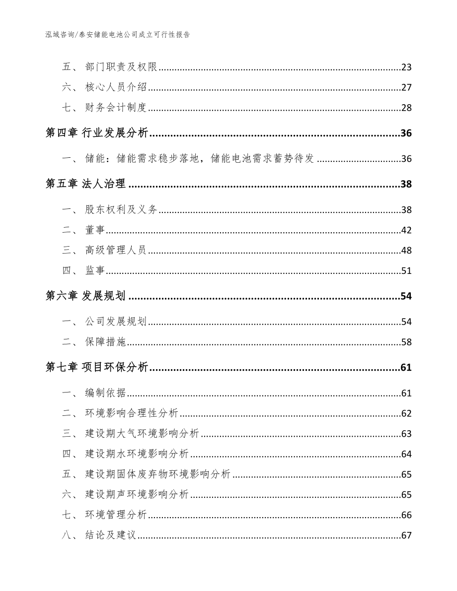 泰安储能电池公司成立可行性报告_范文模板_第3页