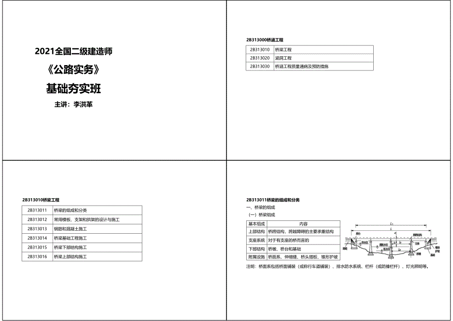 2021二建《公路》基础夯实班讲义-桥涵_第1页