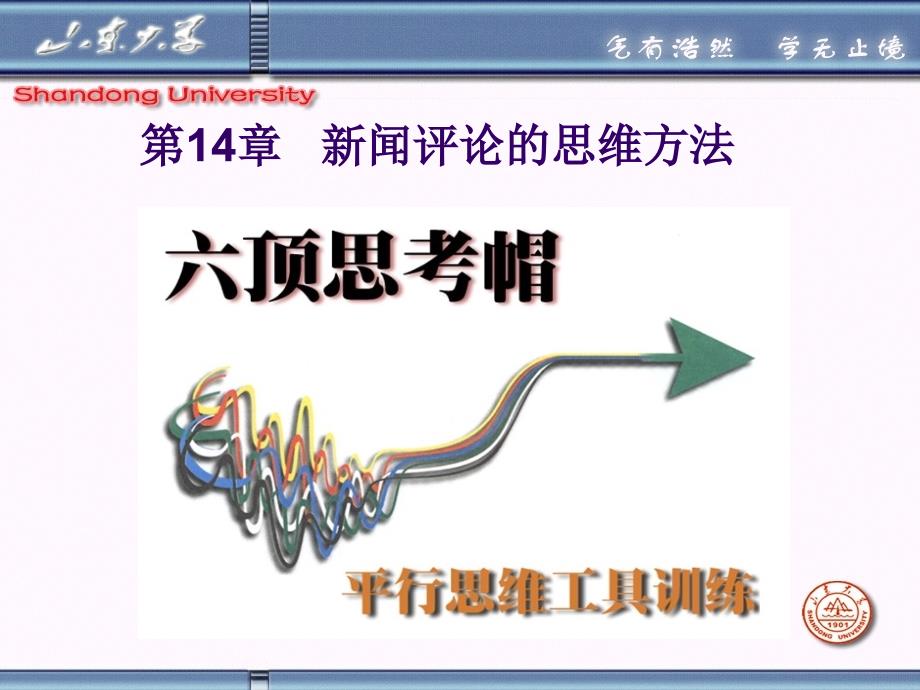 山东大学《新闻评论》课件第14章 新闻评论的思维方法_第1页