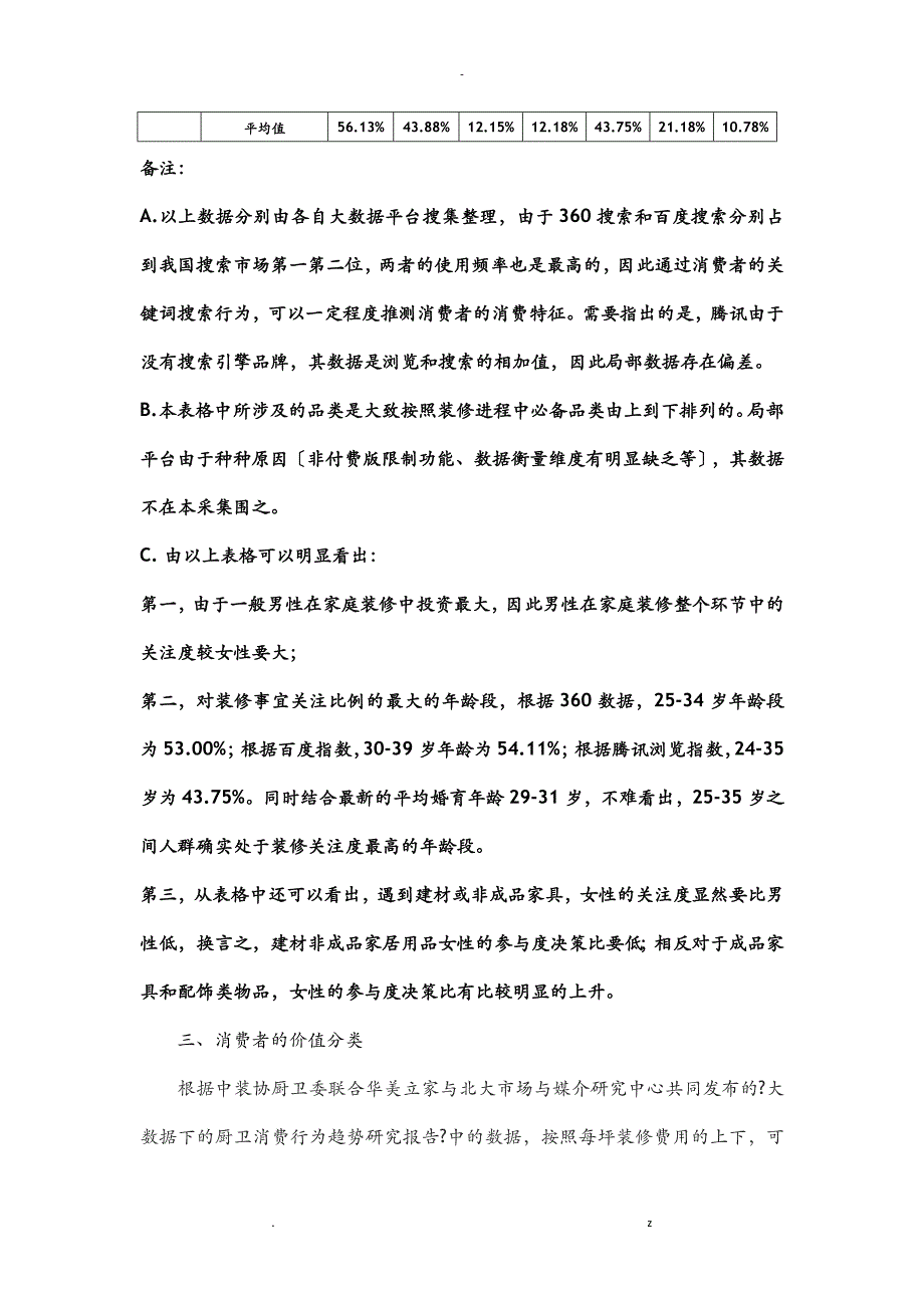 家居消费者消费特征数据分析实施报告_第3页