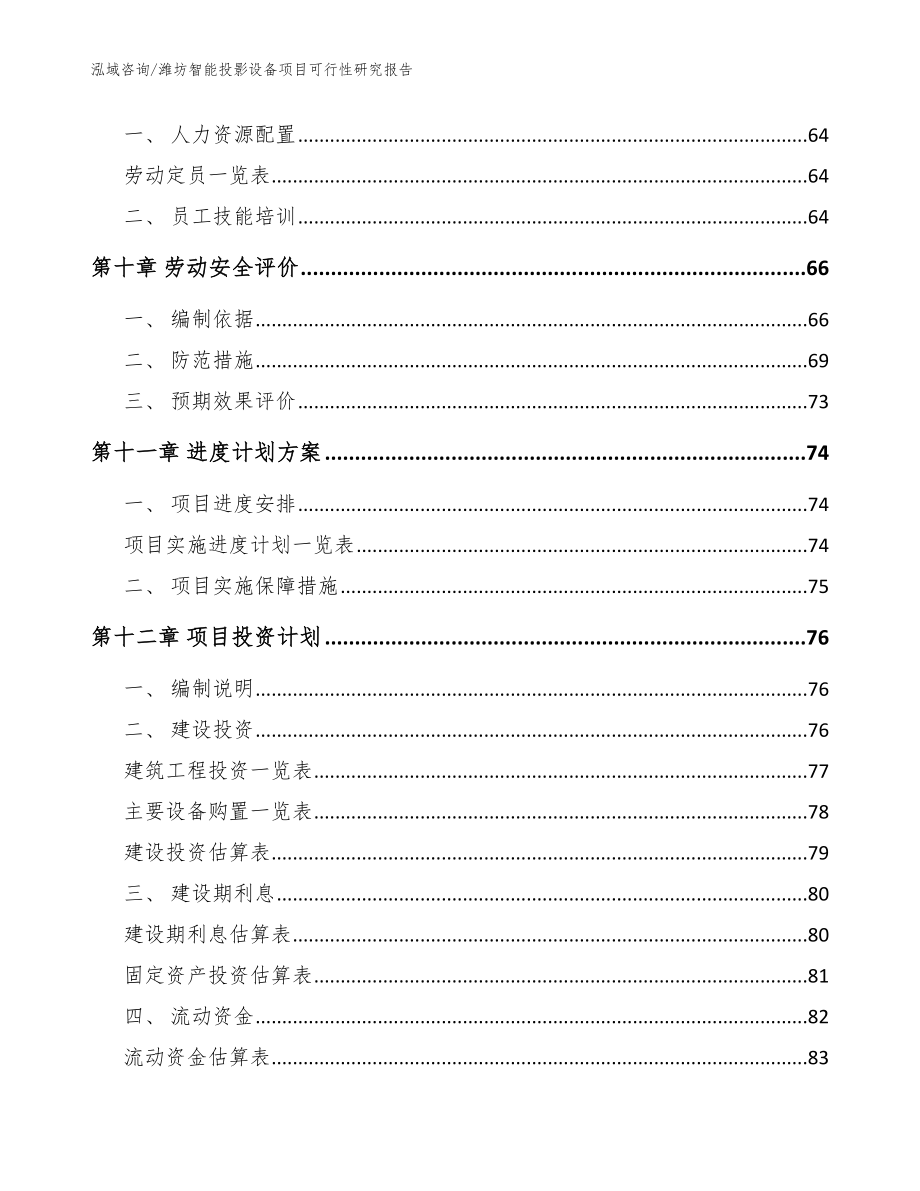 潍坊智能投影设备项目可行性研究报告（范文）_第4页