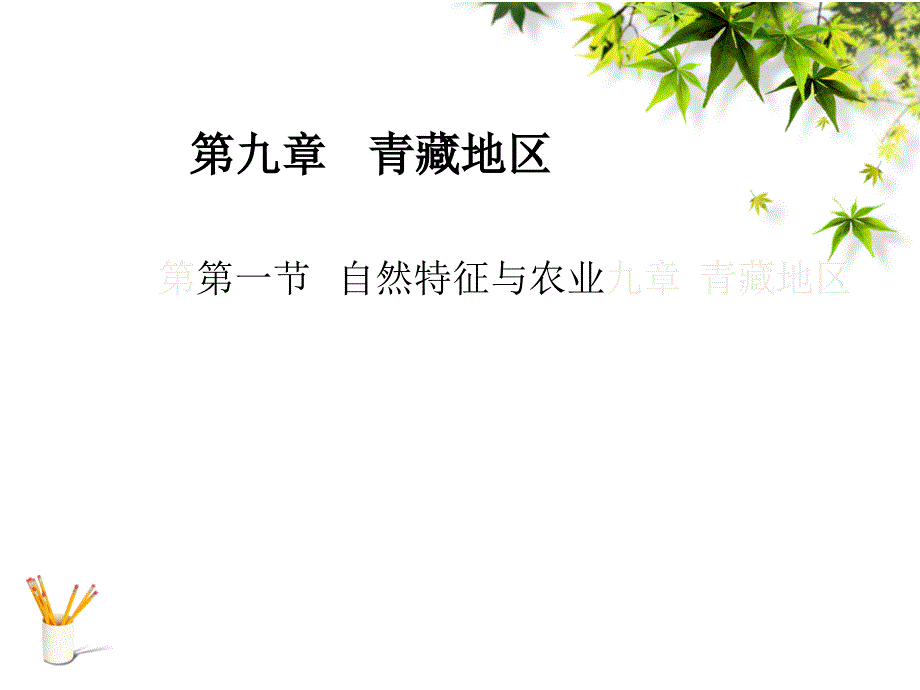 人教版第九章第一节自然特征与农业课件（_第1页