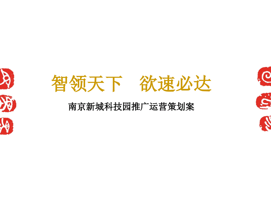 某科技园成长型企业加速器策划方案课件_第1页