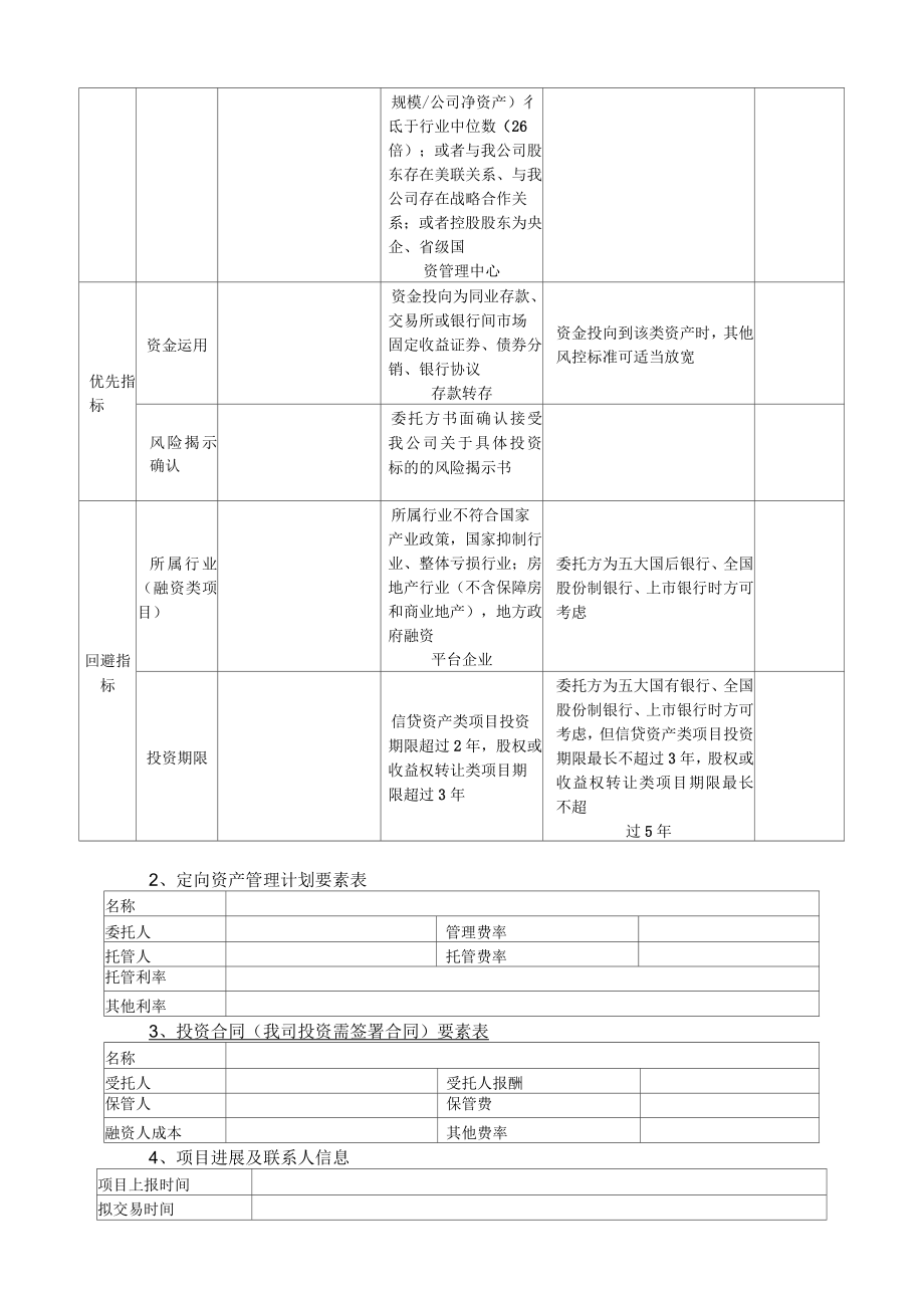 资产管理项目风控标准_第2页