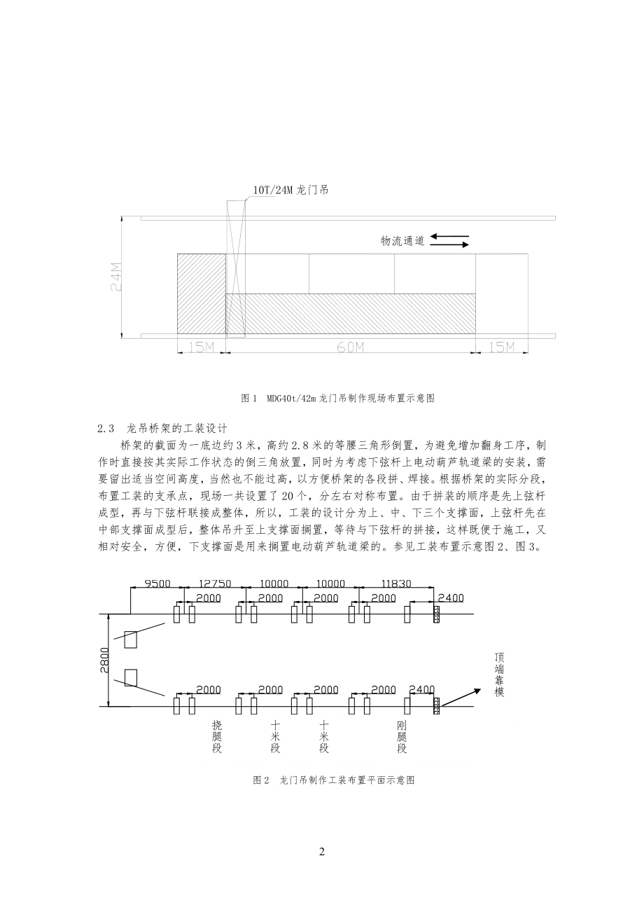 管桁架龙门吊制作工艺技艺及桥架预拱控制_第2页