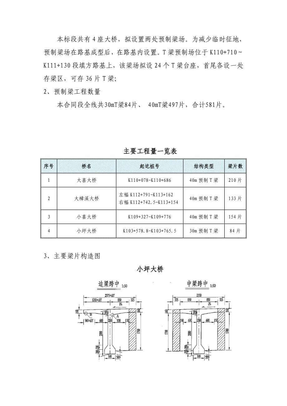 高速公路连续钢构T梁大桥安装专项施工方案_第5页