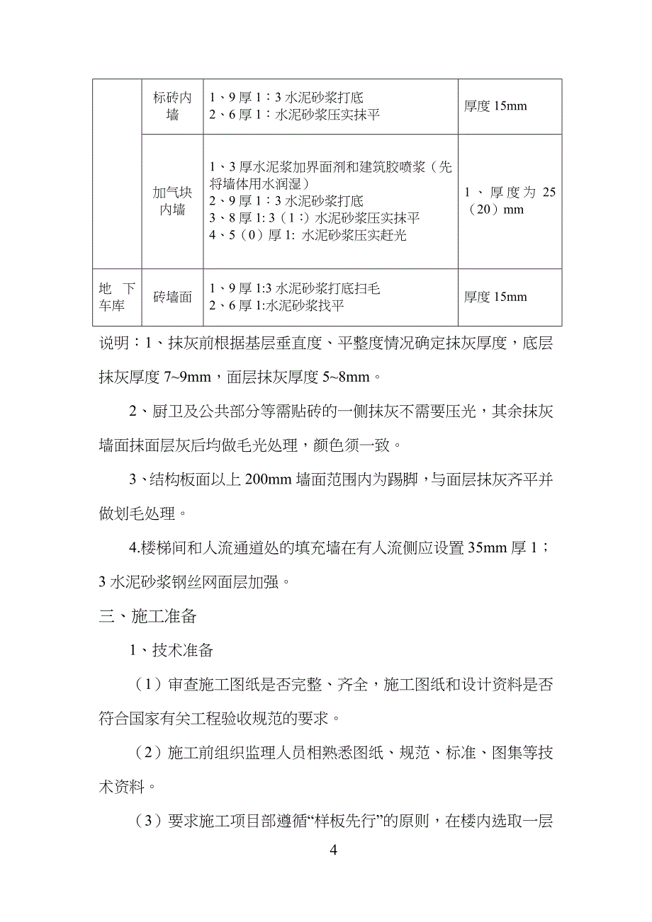 内外墙抹灰工程监理细则条例_第4页