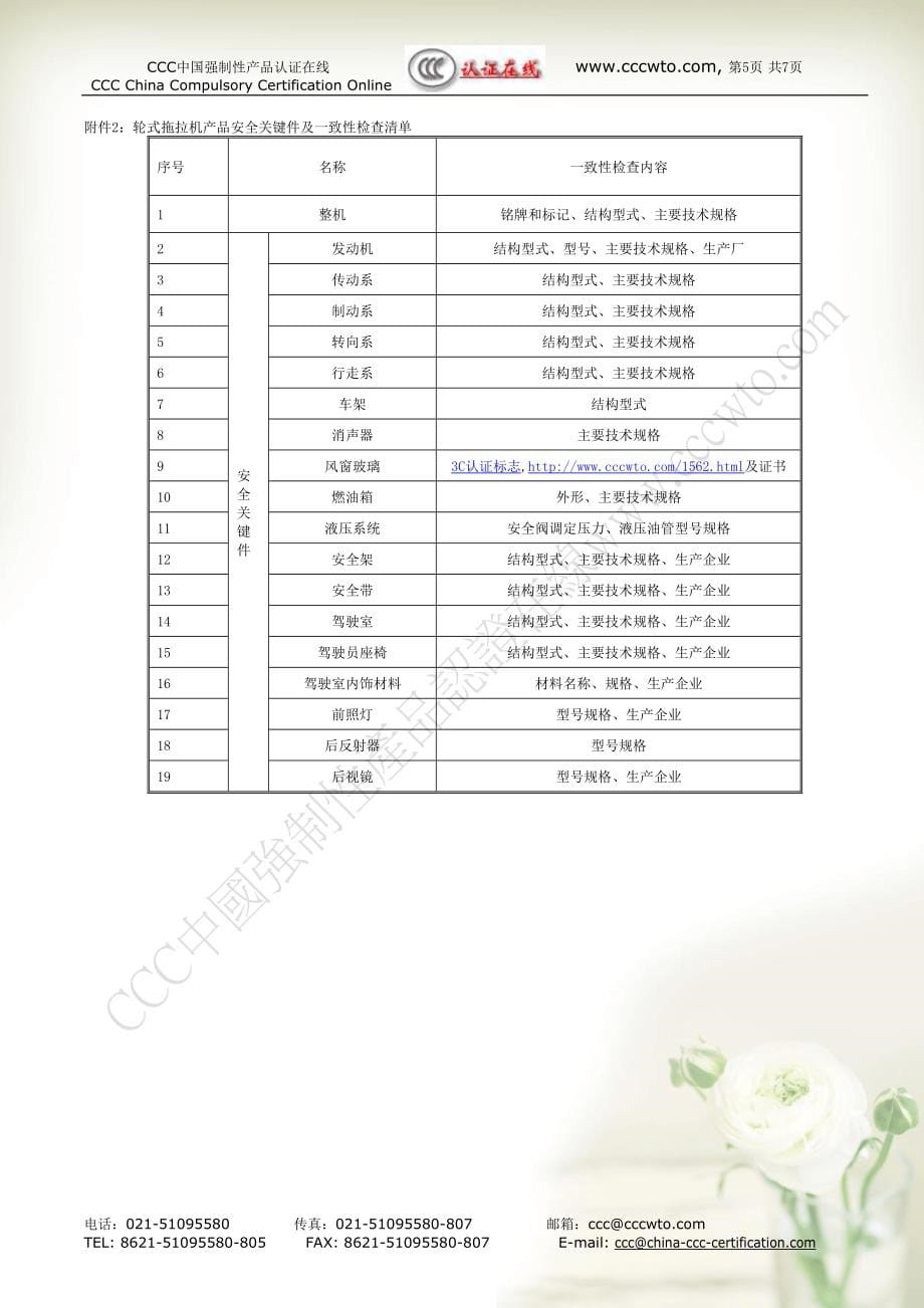 农机产品强制性认证实施规则中小功率轮式拖拉机CNCA-05C(共7页DOC)_第5页