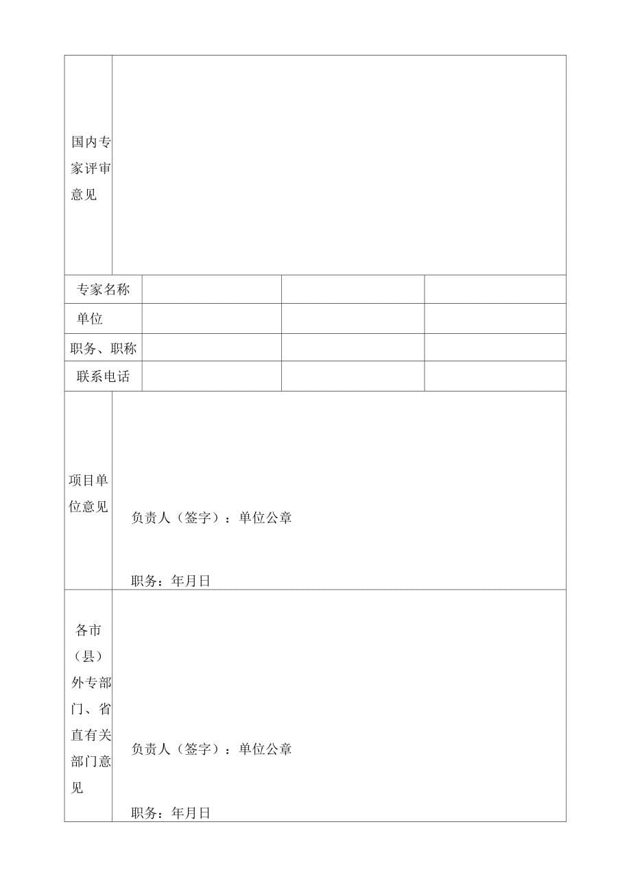 辽宁省东欧独联体引智专项申请表_第5页