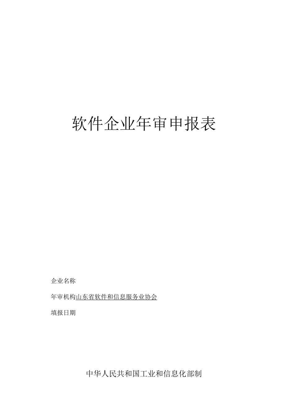 软件企业年审表_第1页