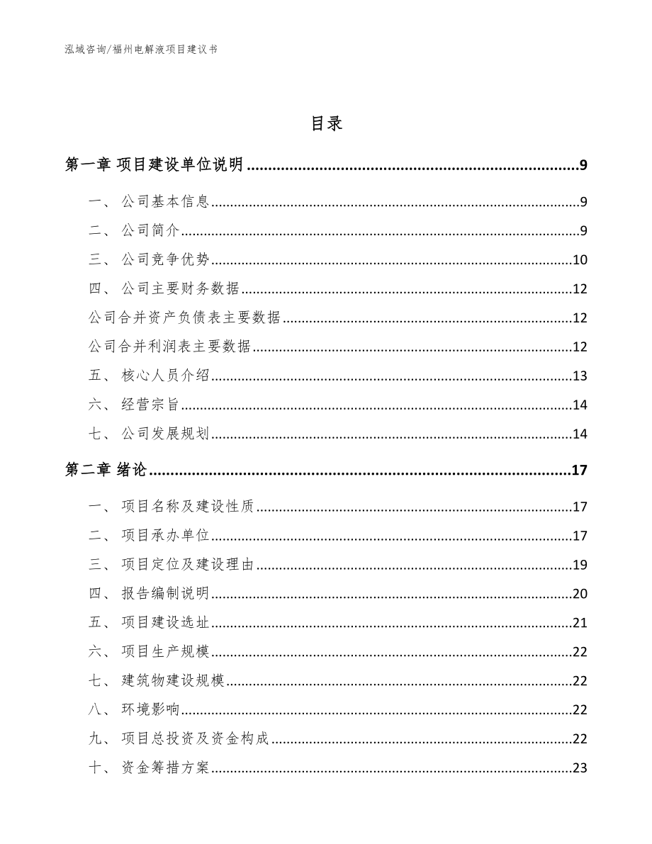 福州电解液项目建议书【范文】_第3页