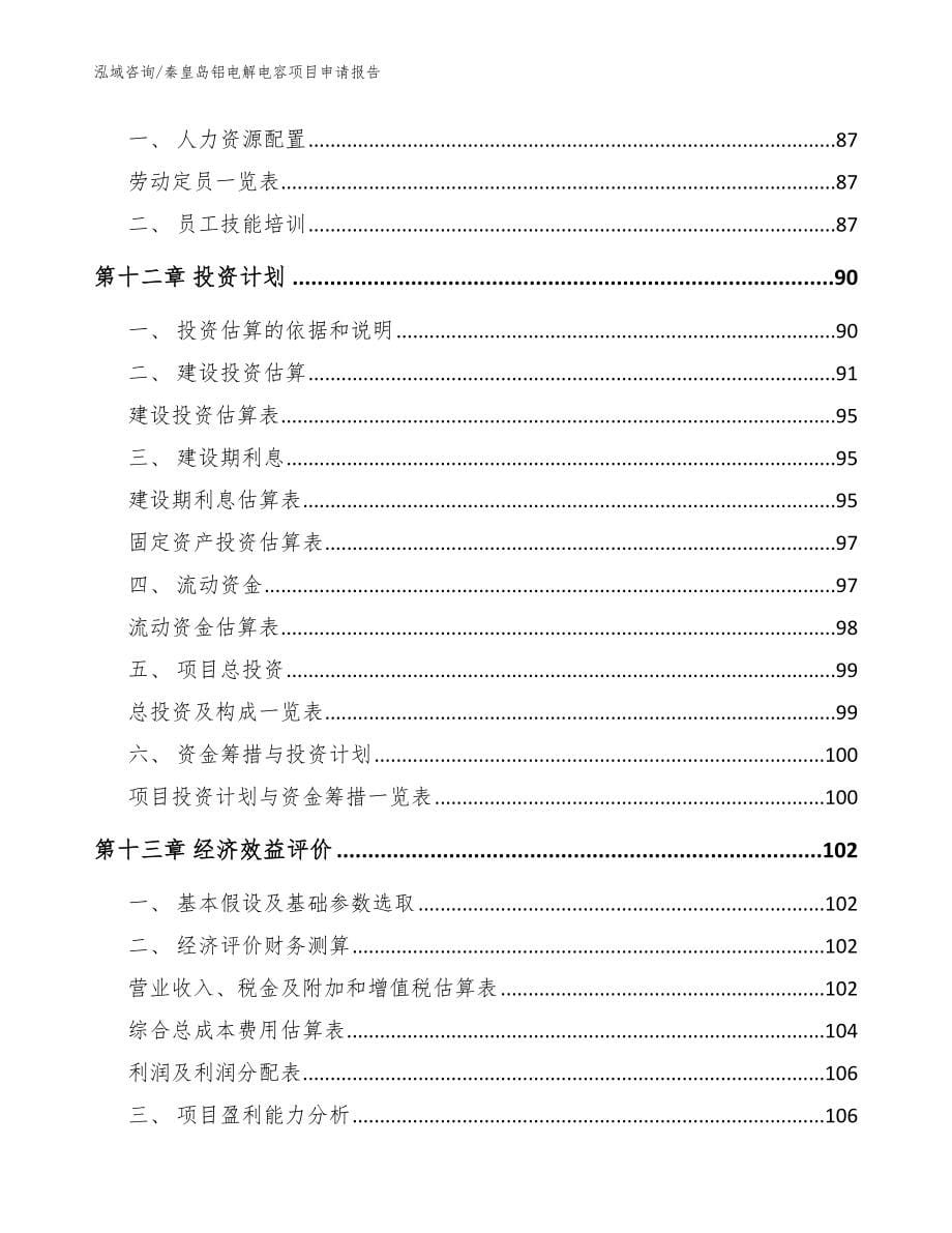 秦皇岛铝电解电容项目申请报告_模板范本_第5页