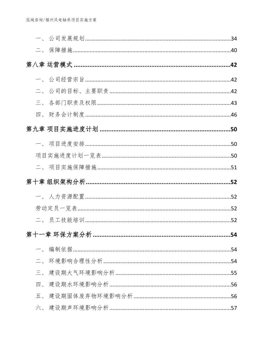 福州风电轴承项目实施方案范文模板_第4页