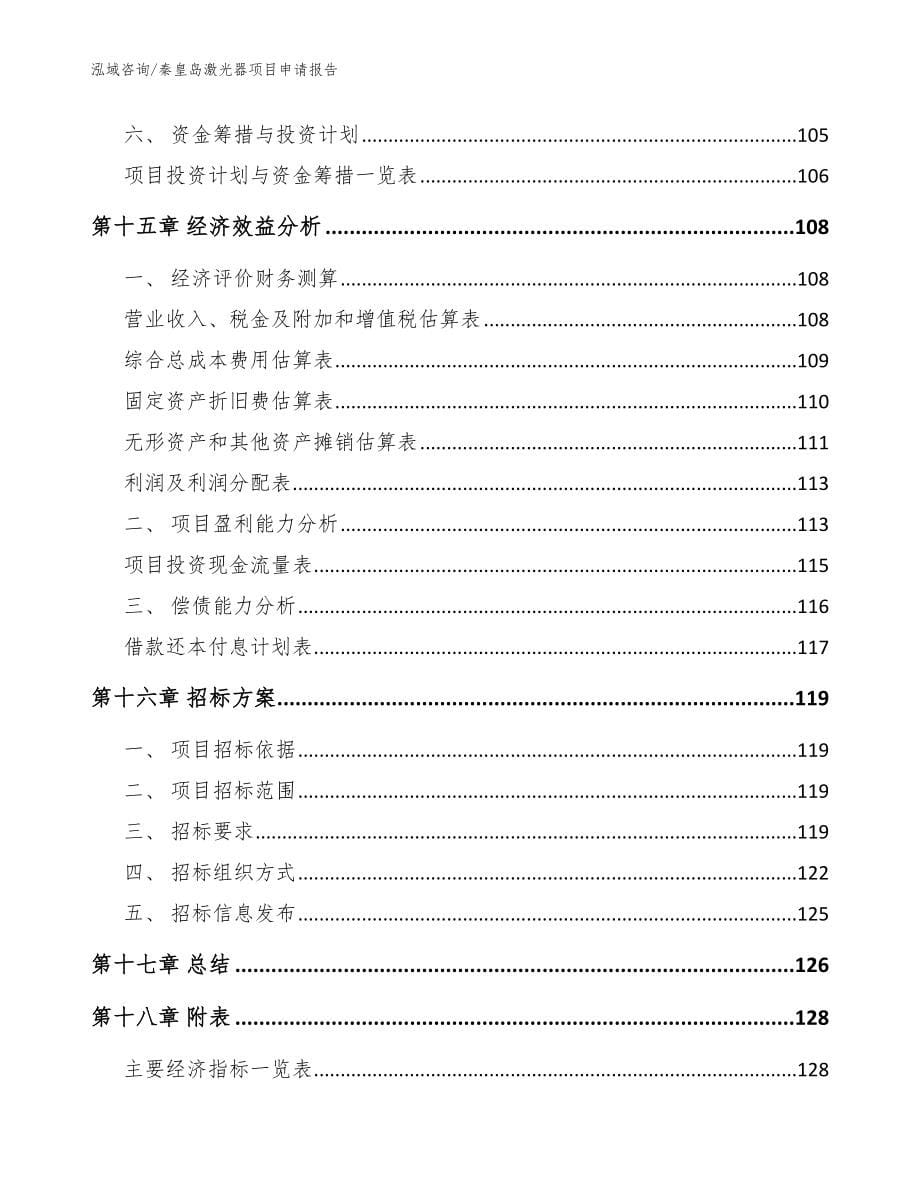 秦皇岛激光器项目申请报告（模板）_第5页