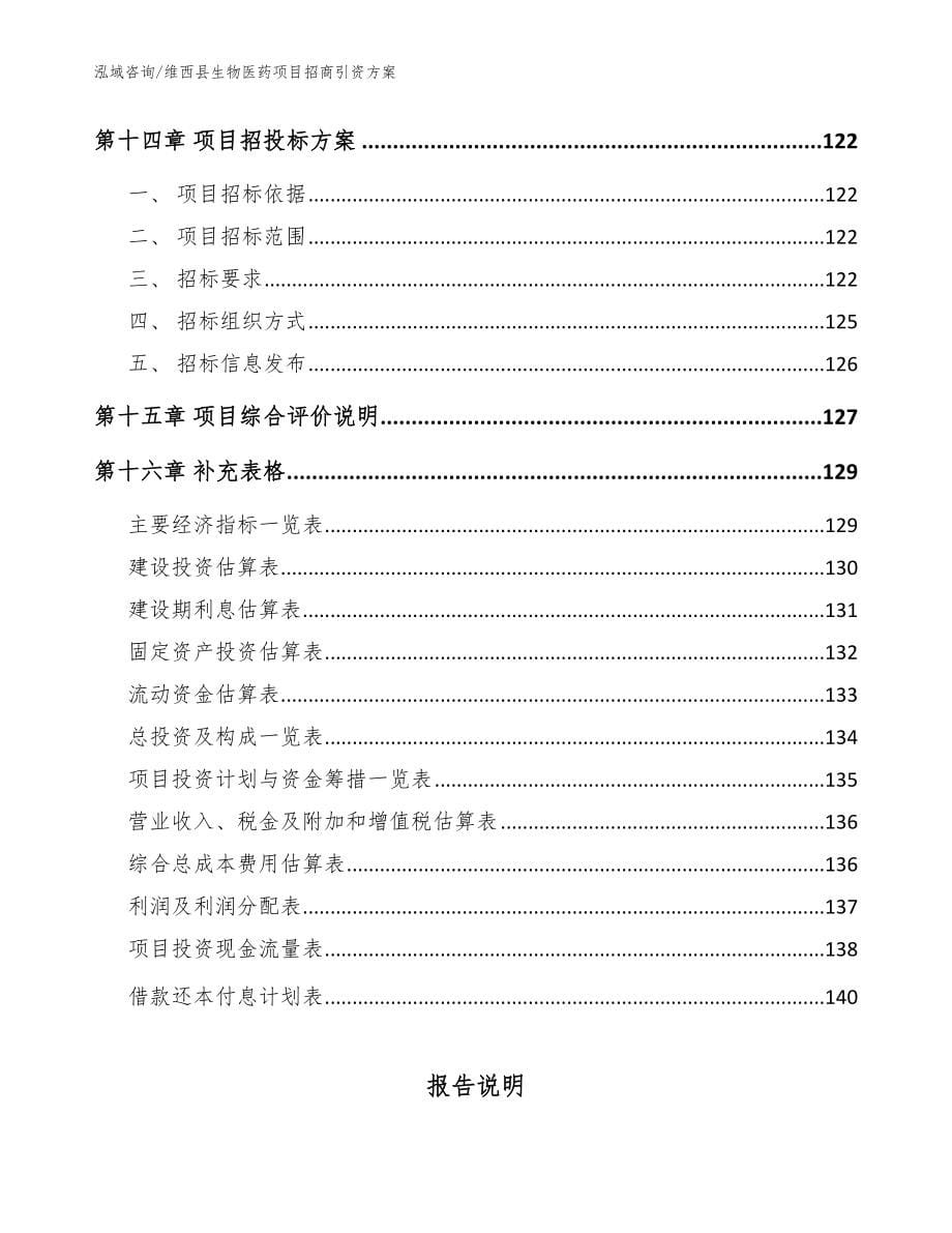 维西县生物医药项目招商引资【范文模板】_第5页