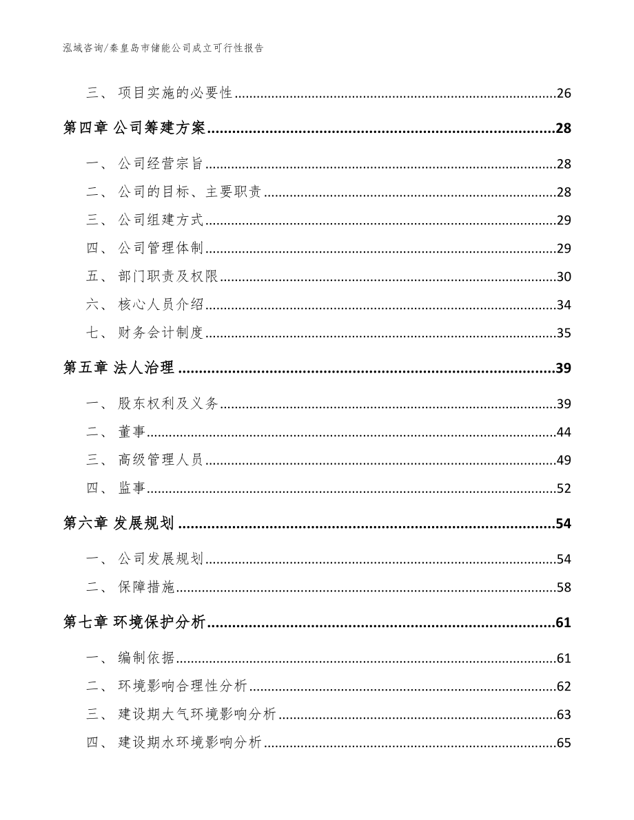 秦皇岛市储能公司成立可行性报告（范文模板）_第4页