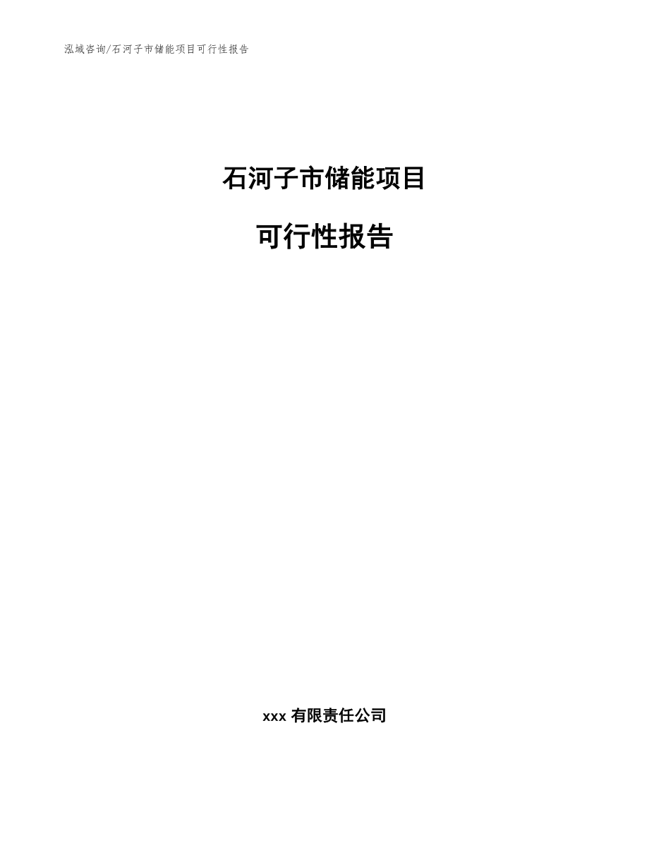 石河子市储能项目可行性报告模板参考_第1页