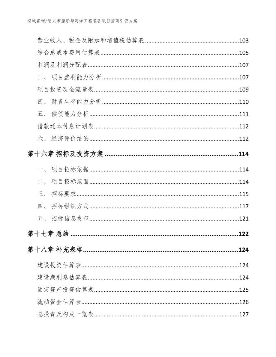 绍兴市船舶与海洋工程装备项目招商引资【范文】_第5页