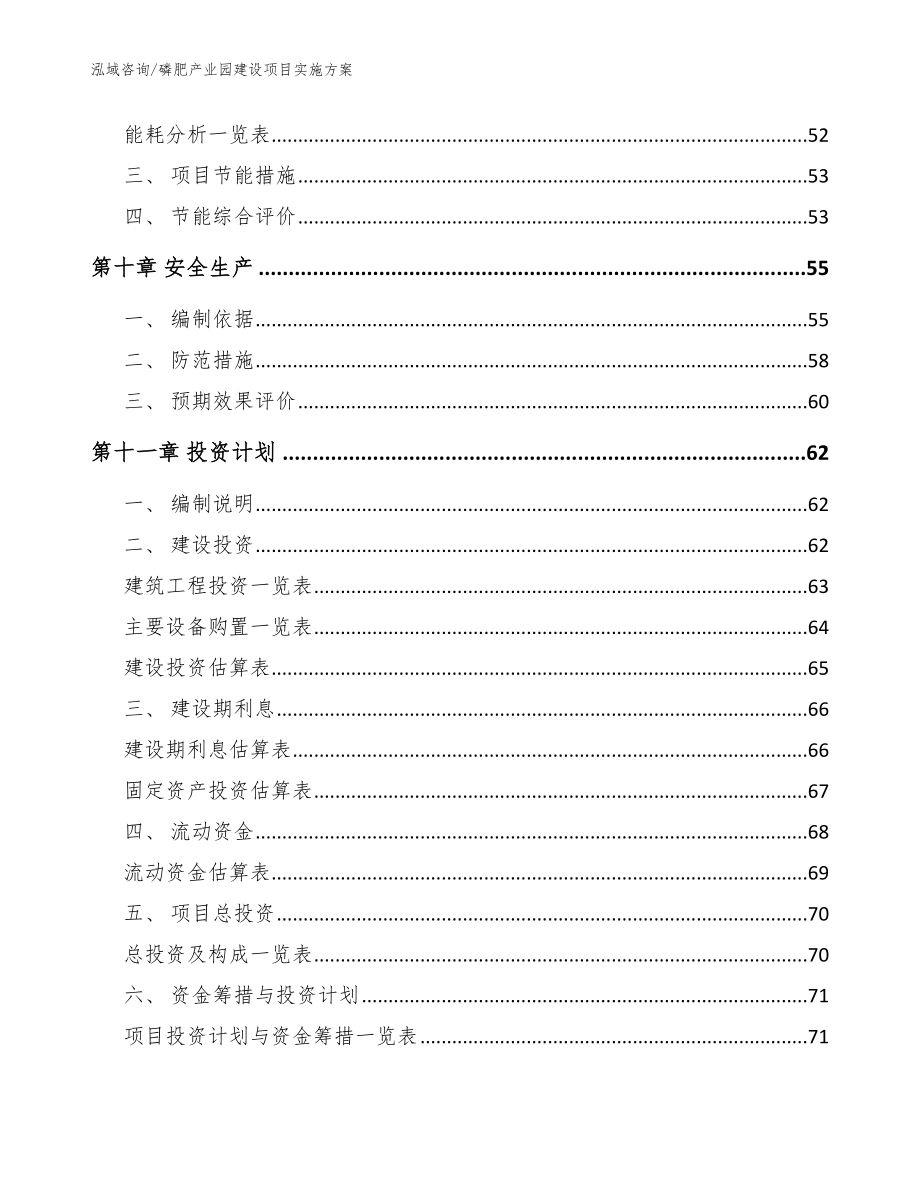 磷肥产业园建设项目实施方案_模板_第4页