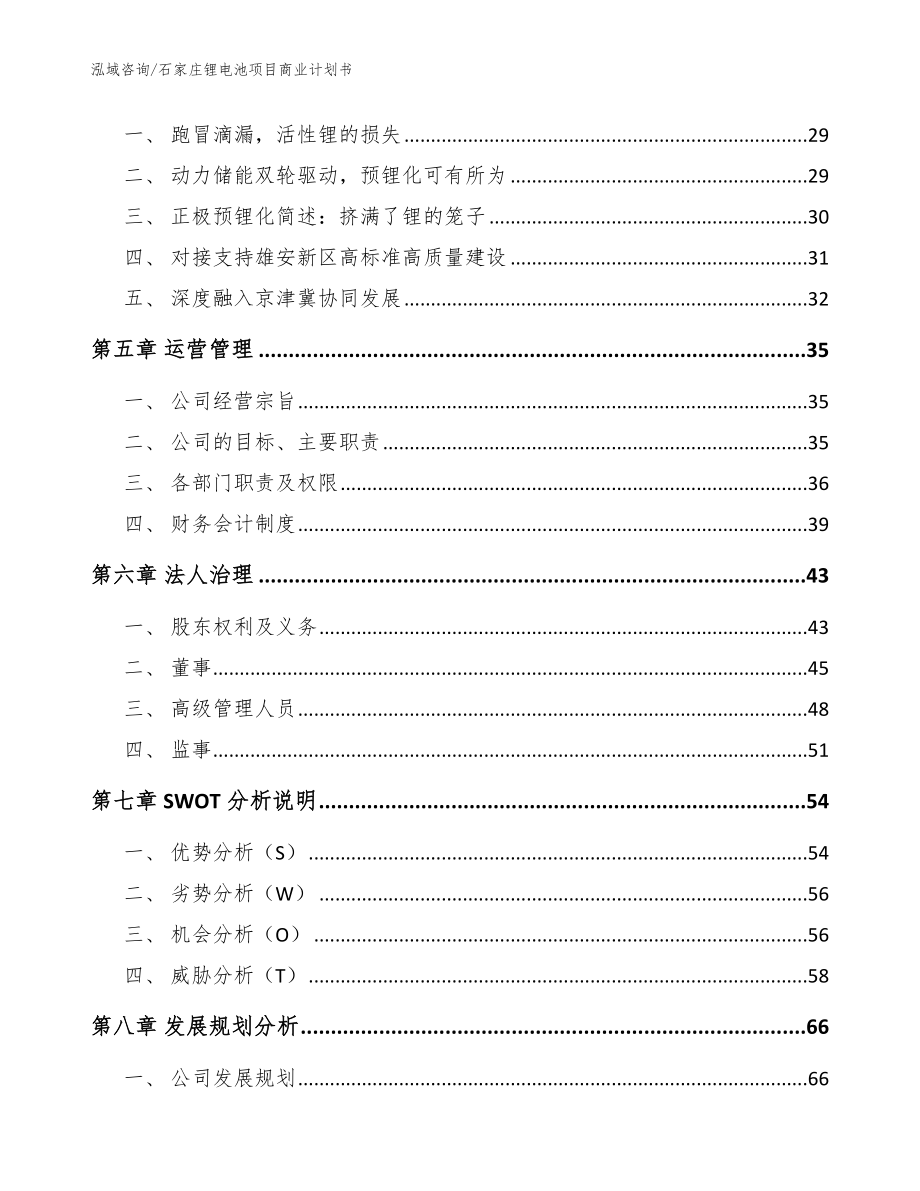 石家庄锂电池项目商业计划书（模板参考）_第4页