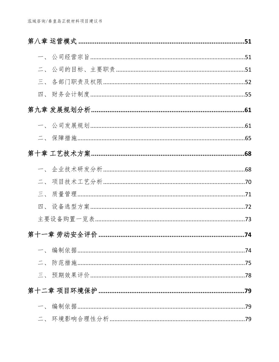 秦皇岛正极材料项目建议书模板范本_第4页