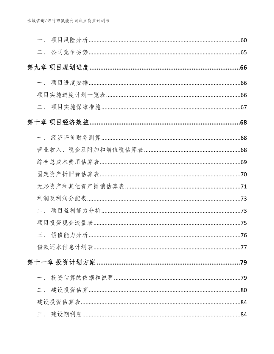 绵竹市氢能公司成立商业计划书【模板参考】_第4页