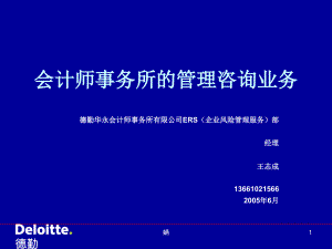 [精选](精)德勤会计师事务所的管理咨询业务