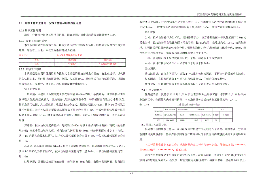 滨江新城双龙路道路工程地质勘察报告（直接详勘）_第4页