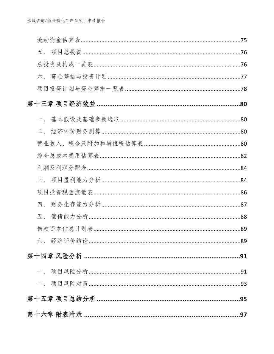 绍兴磷化工产品项目申请报告_模板参考_第5页